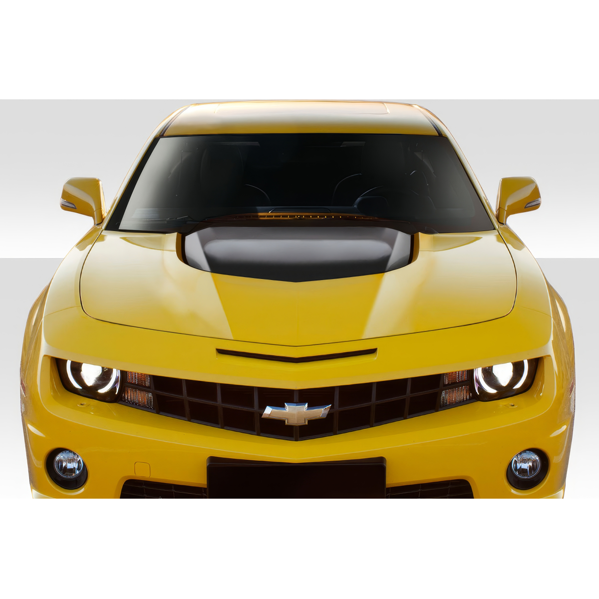 Modify your Chevrolet Camaro 2010 with our Exterior/Hoods - Front view of Chevrolet Camaro ZL1 hood