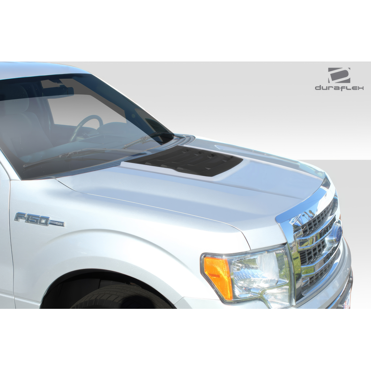 Modify your Ford F-150 2009 with our Exterior/Hoods - Front angle view of the hood part