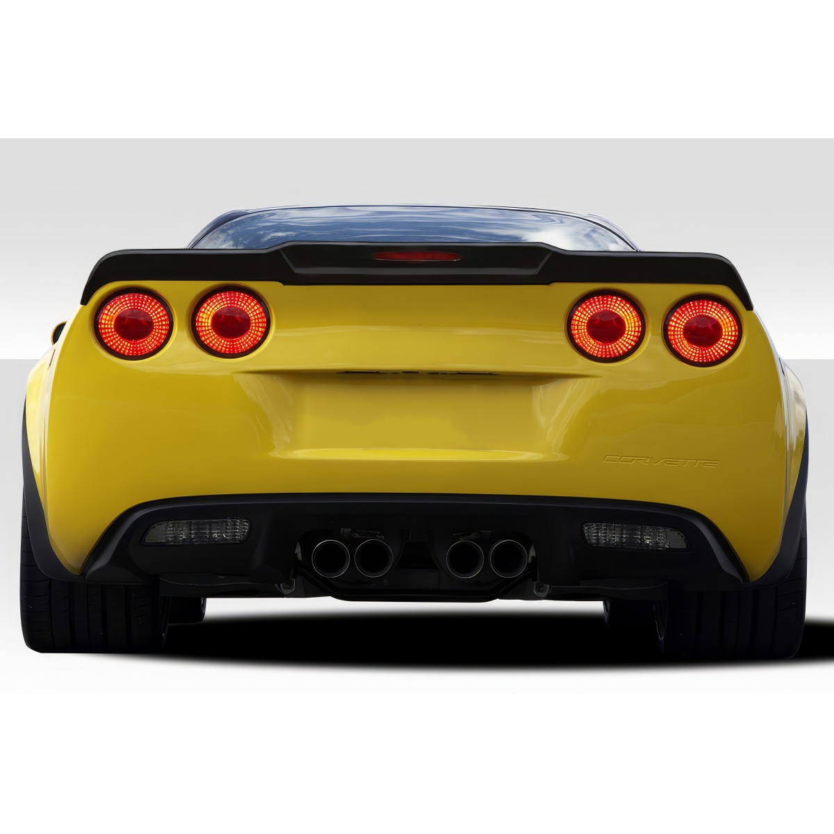Modify your Chevrolet Corvette 2005 with our Exterior/Wings - Rear view of the Chevrolet Corvette at eye level