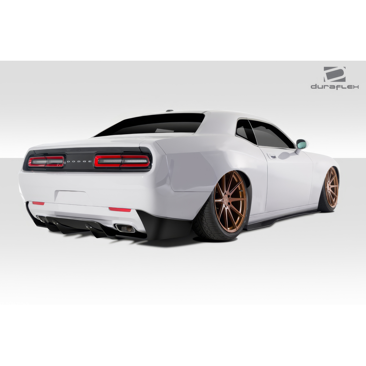 Modify your Dodge Challenger 2015 with our Exterior/Complete Body Kits - Rear three quarter angle view of the vehicle