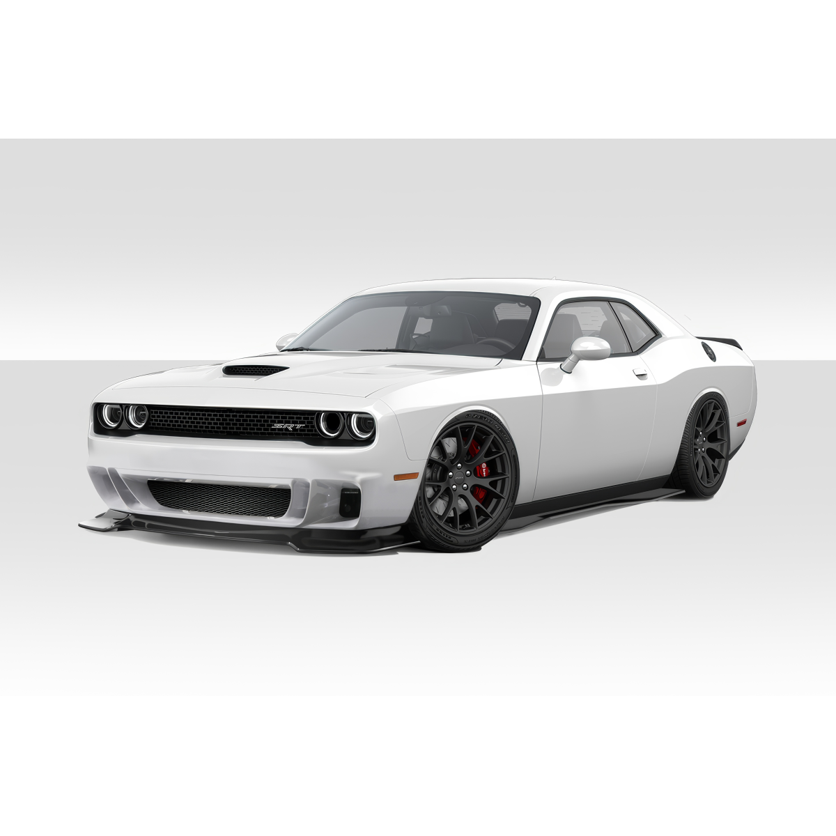 Modify your Dodge Challenger 2015 with our Exterior/Complete Body Kits - Vehicle angled from the front side view