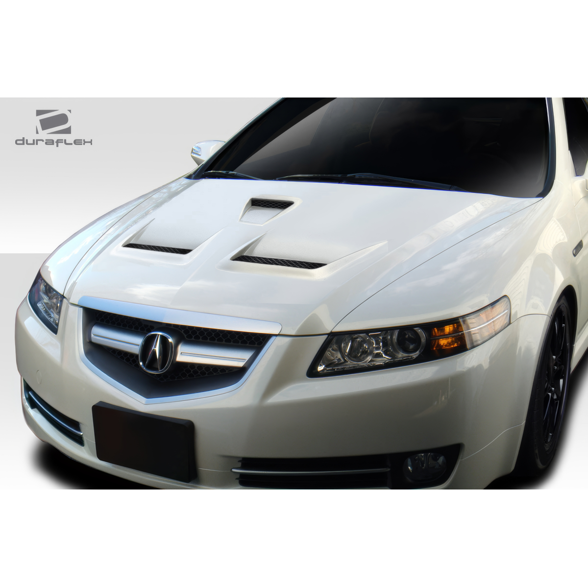 Modify your Acura TL 2004 with our Exterior/Hoods - Front view of the hood from an angle above