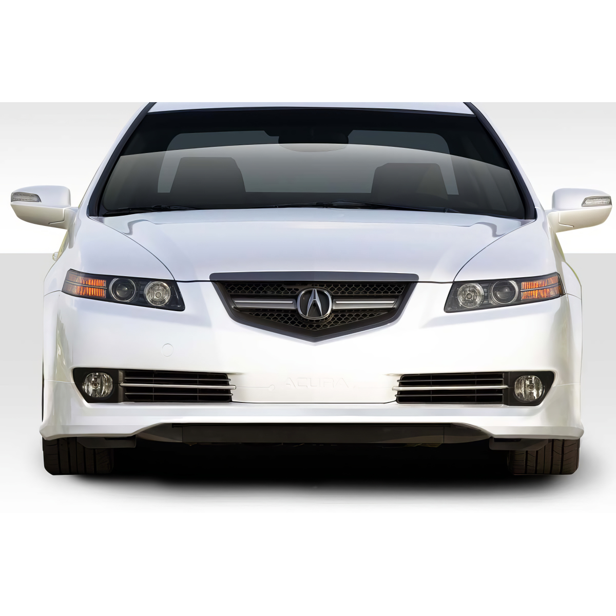 Modify your Acura TL 2007 with our Exterior/Front Bumpers or Lips - Front view of the vehicle at eye level