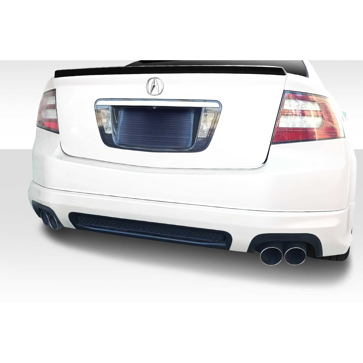 Modify your Acura TL 2004 with our Exterior/Rear Bumpers or Lips - Viewing from a slightly elevated rear angle