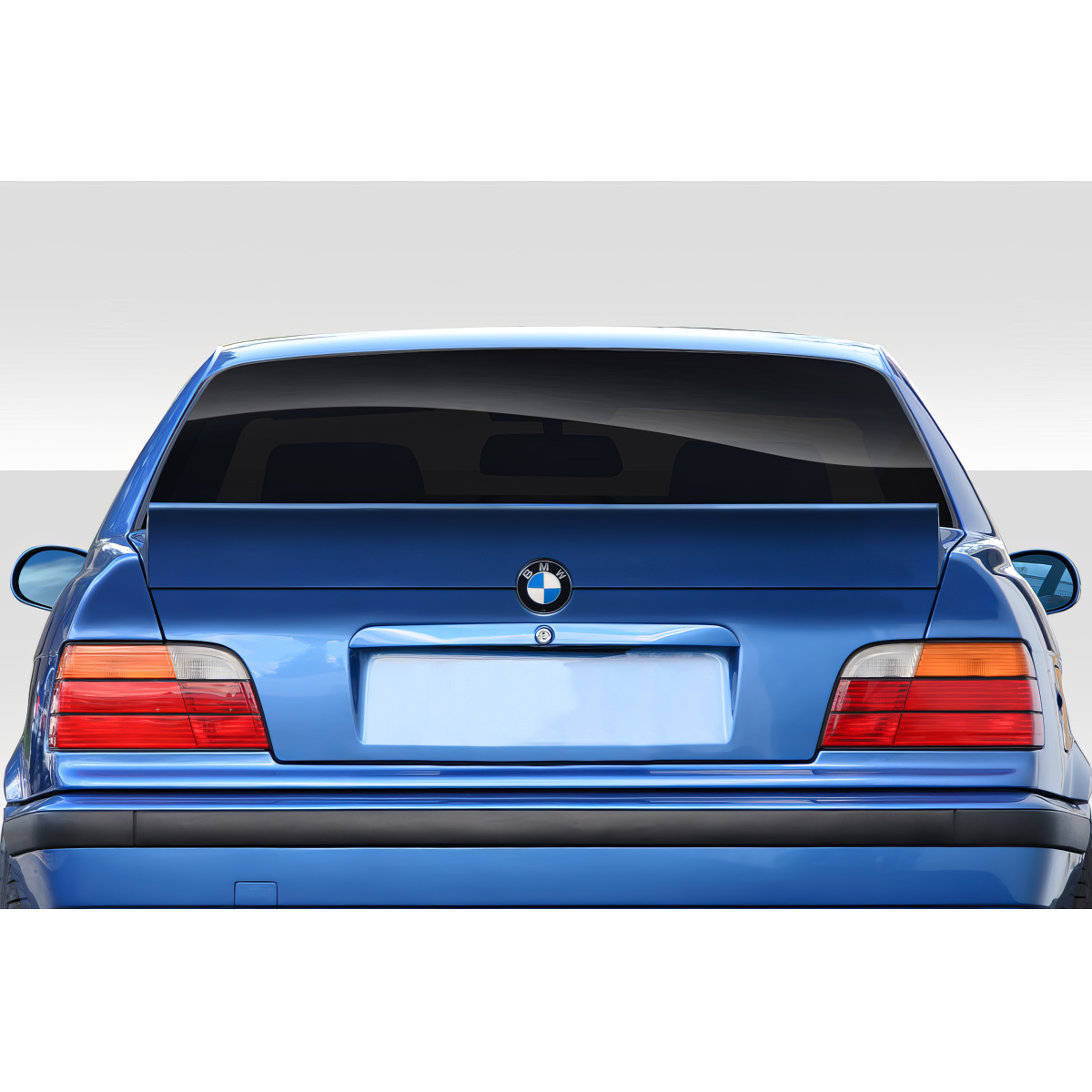 Modify your BMW 3-Series 1992 with our Exterior/Wings - Rear view of vehicle at a straight angle