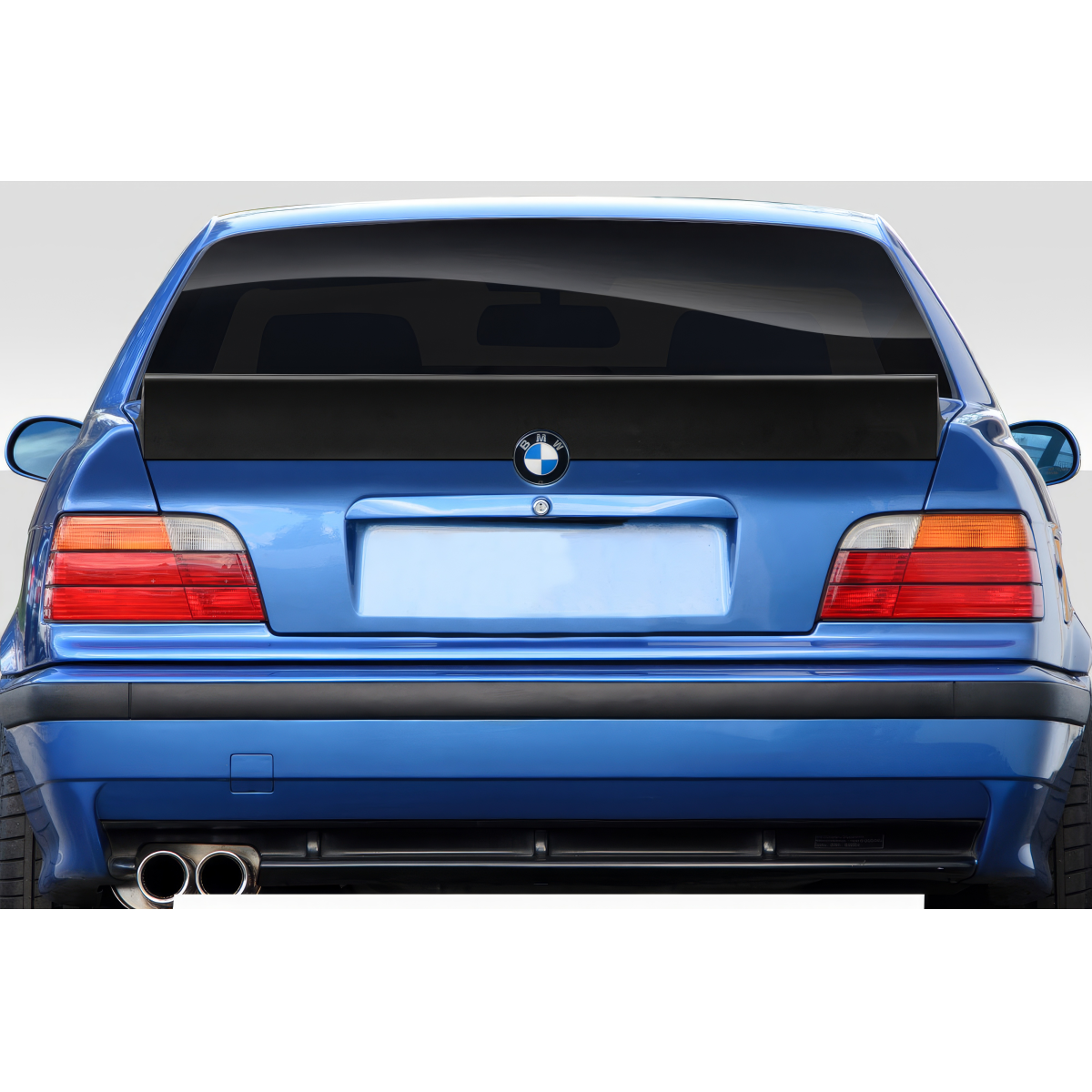 Modify your BMW 3-Series 1992 with our Exterior/Wings - Rear view of vehicle at a straight angle