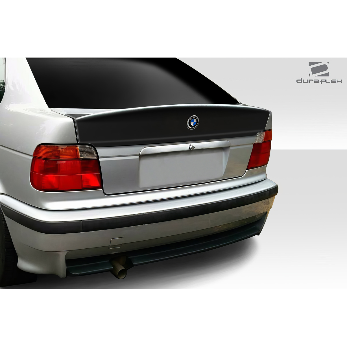 Modify your BMW 3-Series 1992 with our Exterior/Wings - Rear view angle of BMW 3 Series E36 with spoiler