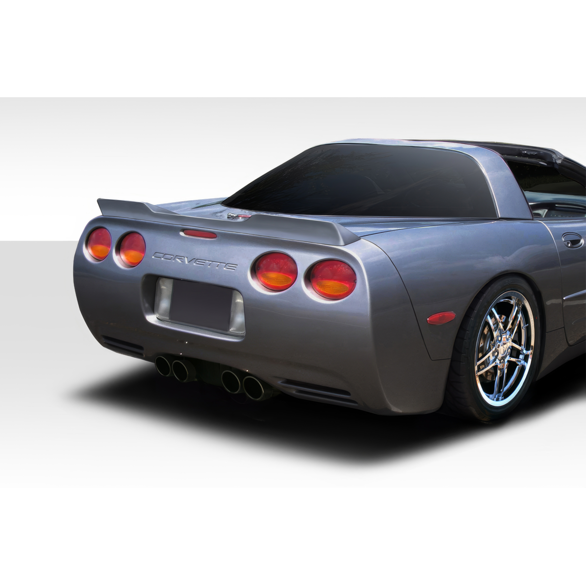 Modify your Chevrolet Corvette 1997 with our Exterior/Wings - Rear view angled perspective of Chevrolet Corvette