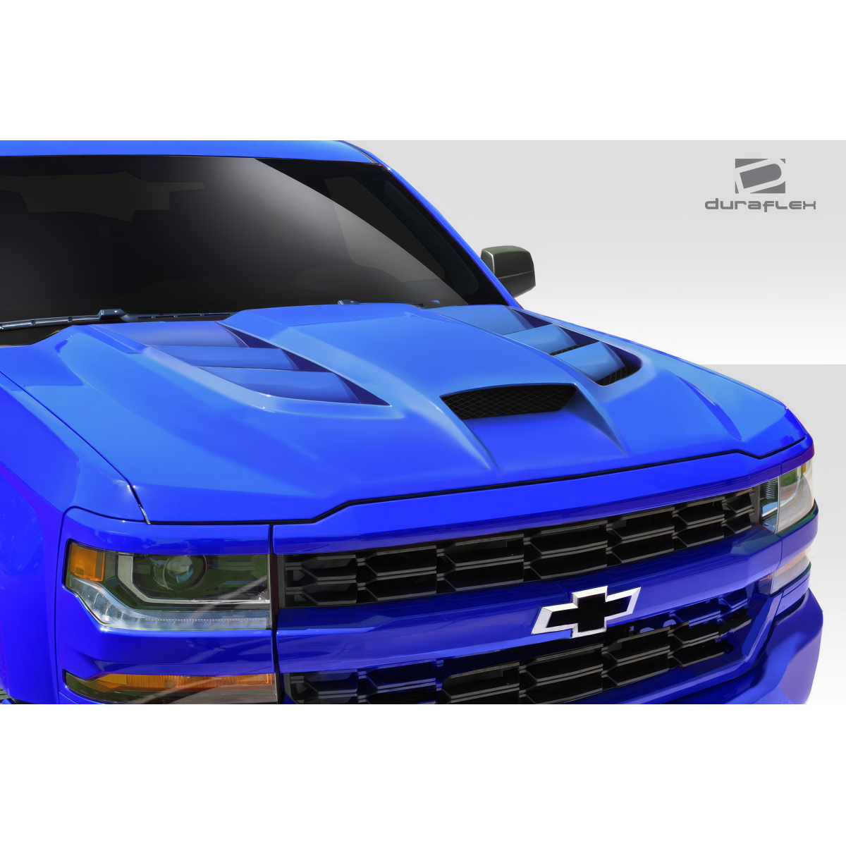 Modify your Chevrolet Silverado 2016 with our Exterior/Hoods - Front view angle of Chevrolet Silverado Hood