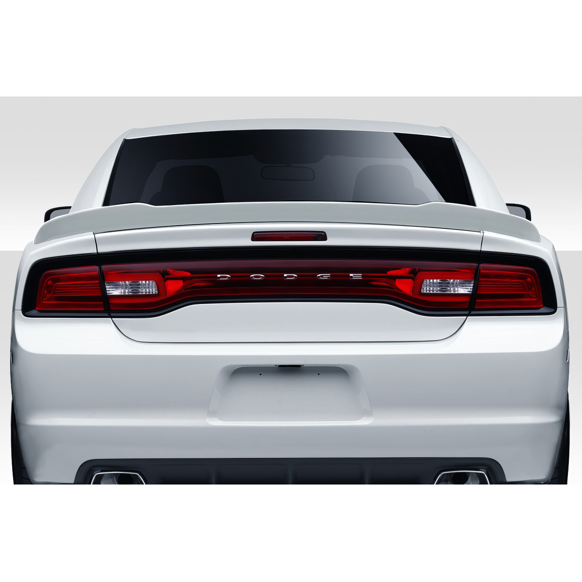 Modify your Dodge Charger 2011 with our Exterior/Wings - Rear view angle of the Dodge Charger vehicle