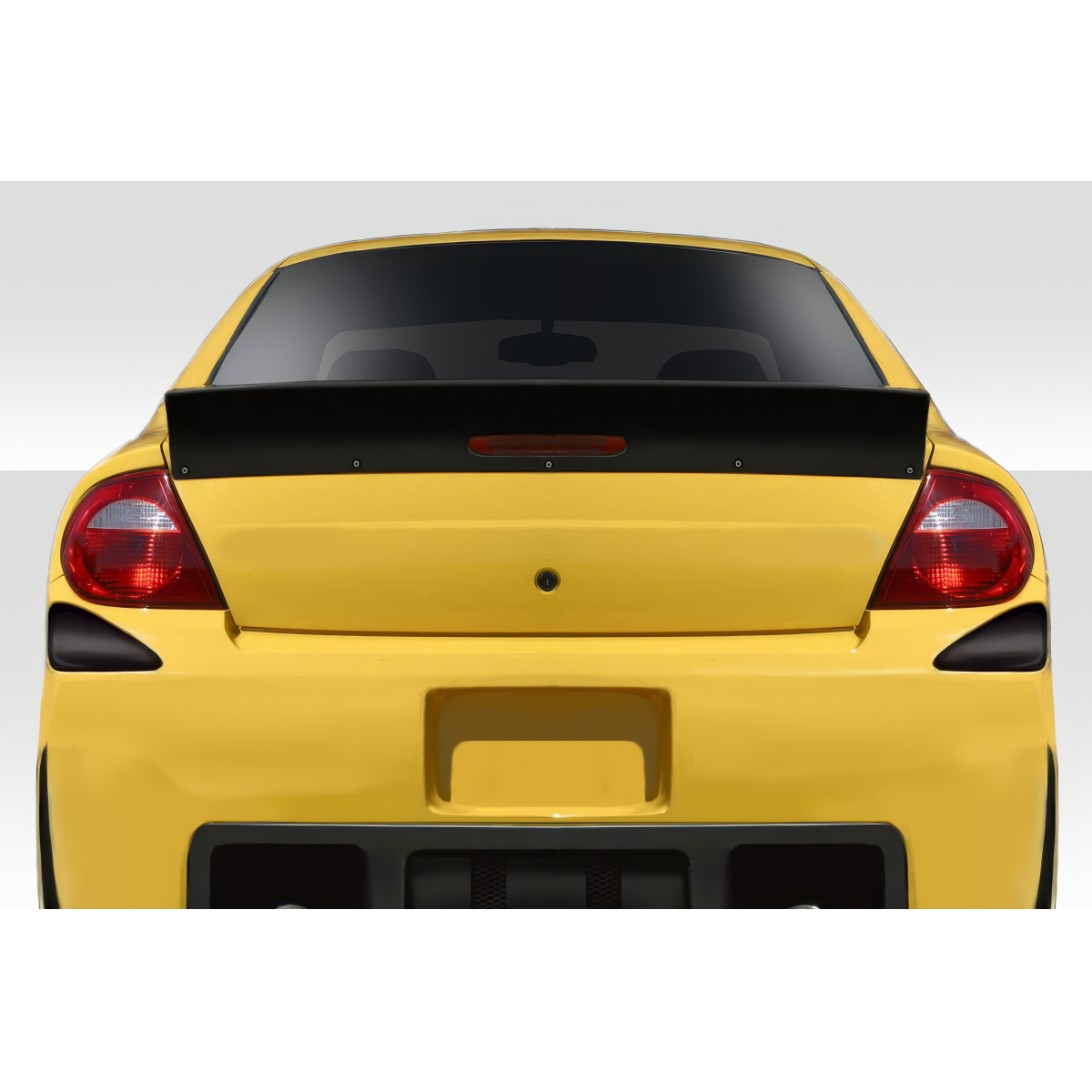 Modify your Dodge Neon 2000 with our Exterior/Wings - Rear view of vehicle at a straight angle