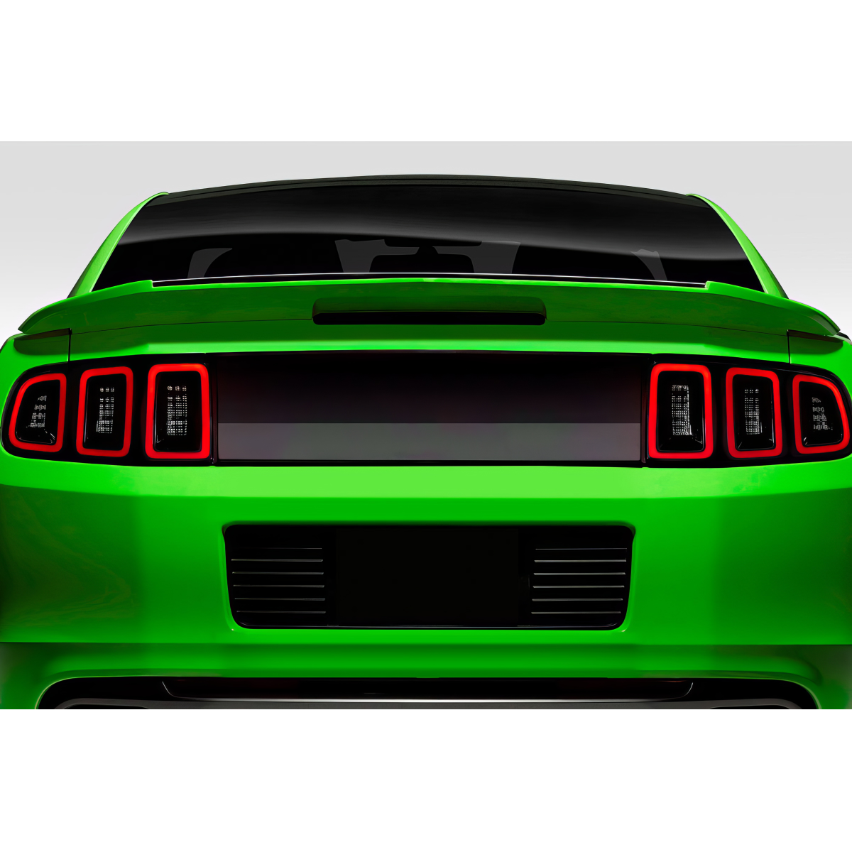 Modify your Ford Mustang 2010 with our Exterior/Wings - Rear view from directly behind the vehicle