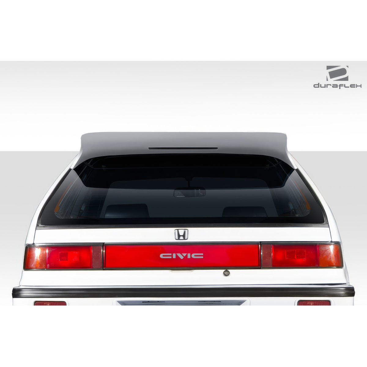 Modify your Honda Civic 1988 with our Exterior/Wings - Rear view at a slightly elevated angle