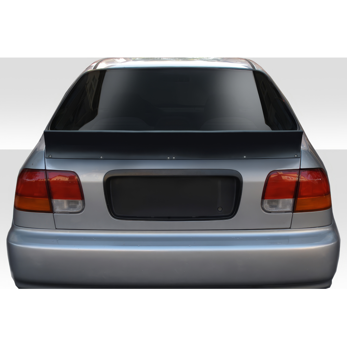 Modify your Honda Civic 1996 with our Exterior/Wings - View from rear at eye level angle