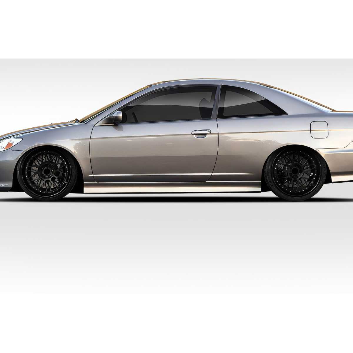 Modify your Honda Civic 2001 with our Exterior/Side Skirts - Side angle view of the Honda Civic