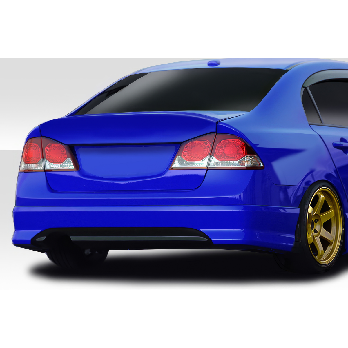 Modify your Honda Civic 2006 with our Exterior/Wings - Angle showing rear view of the vehicle