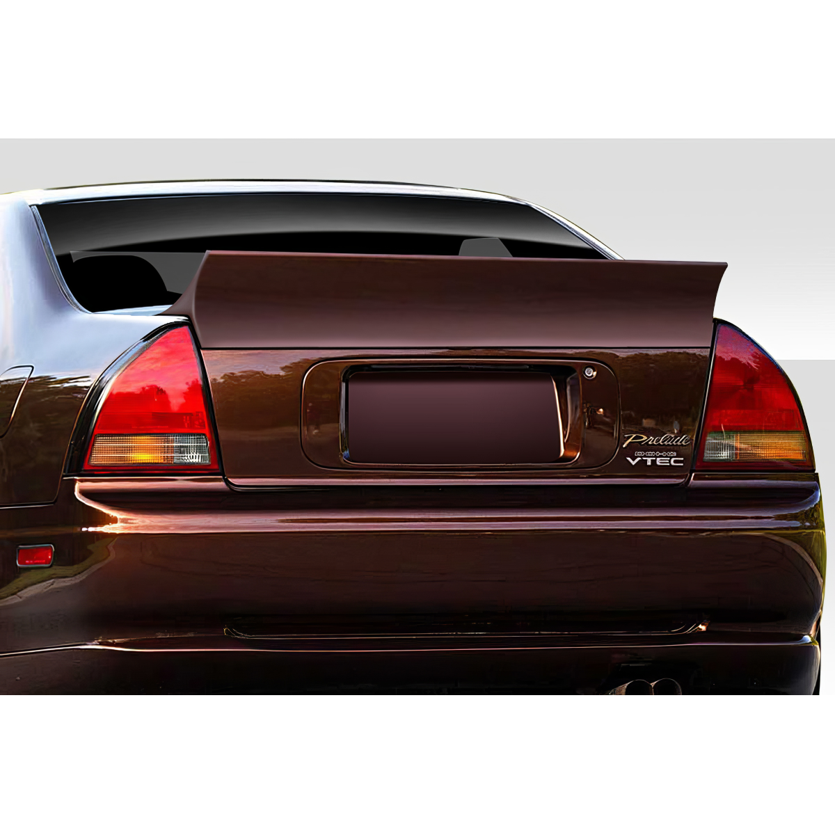 Modify your Honda Prelude 1992 with our Exterior/Wings - Rear angle showing the wing spoiler design