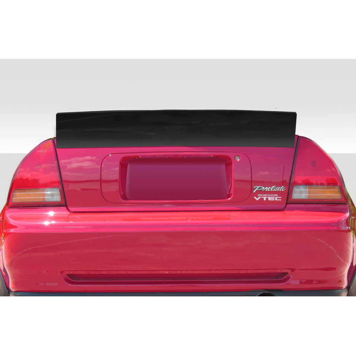 Modify your Honda Prelude 1992 with our Exterior/Wings - Rear view angle of the Honda Prelude wing spoiler