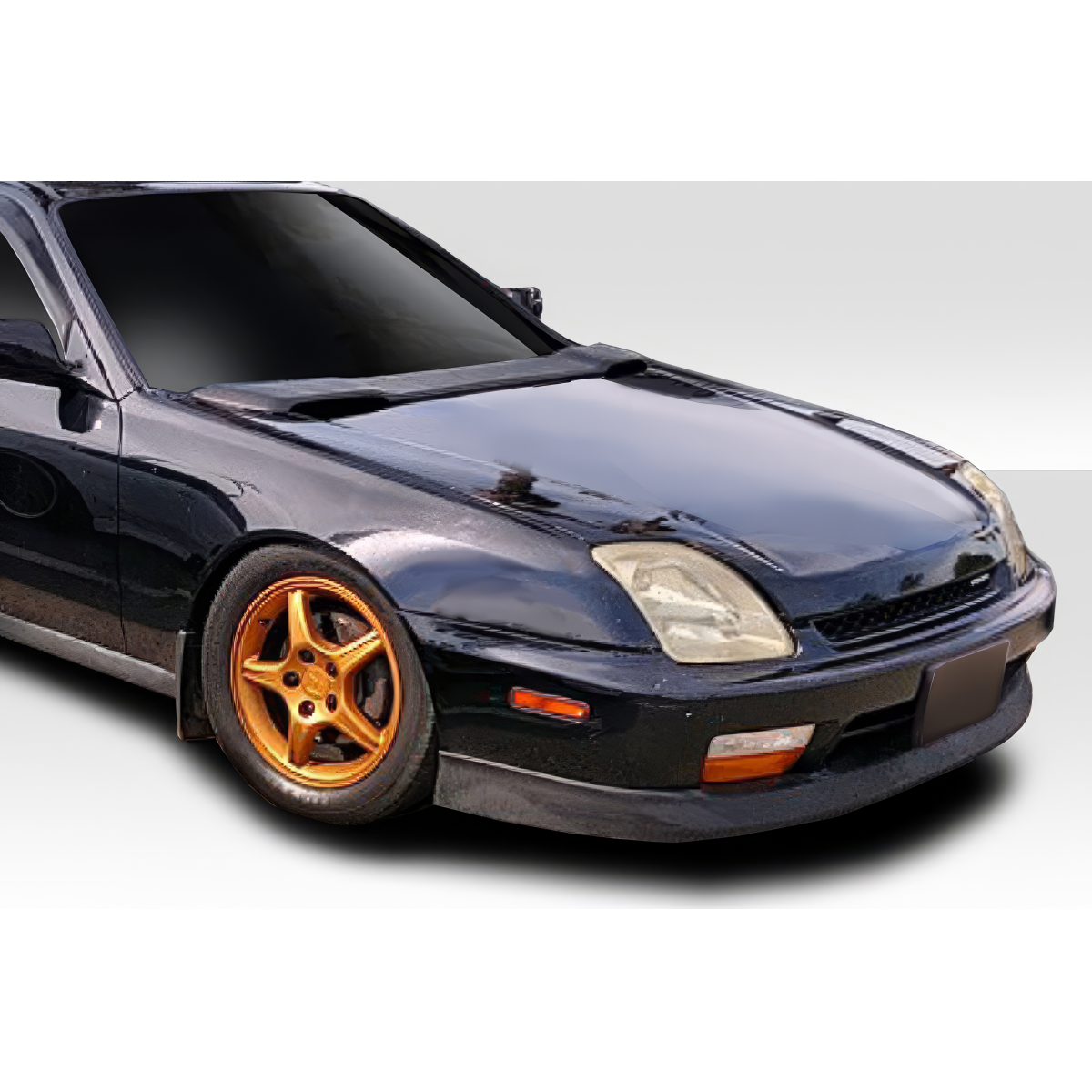 Modify your Honda Prelude 1997 with our Exterior/Hoods - Front angle view of the car hood