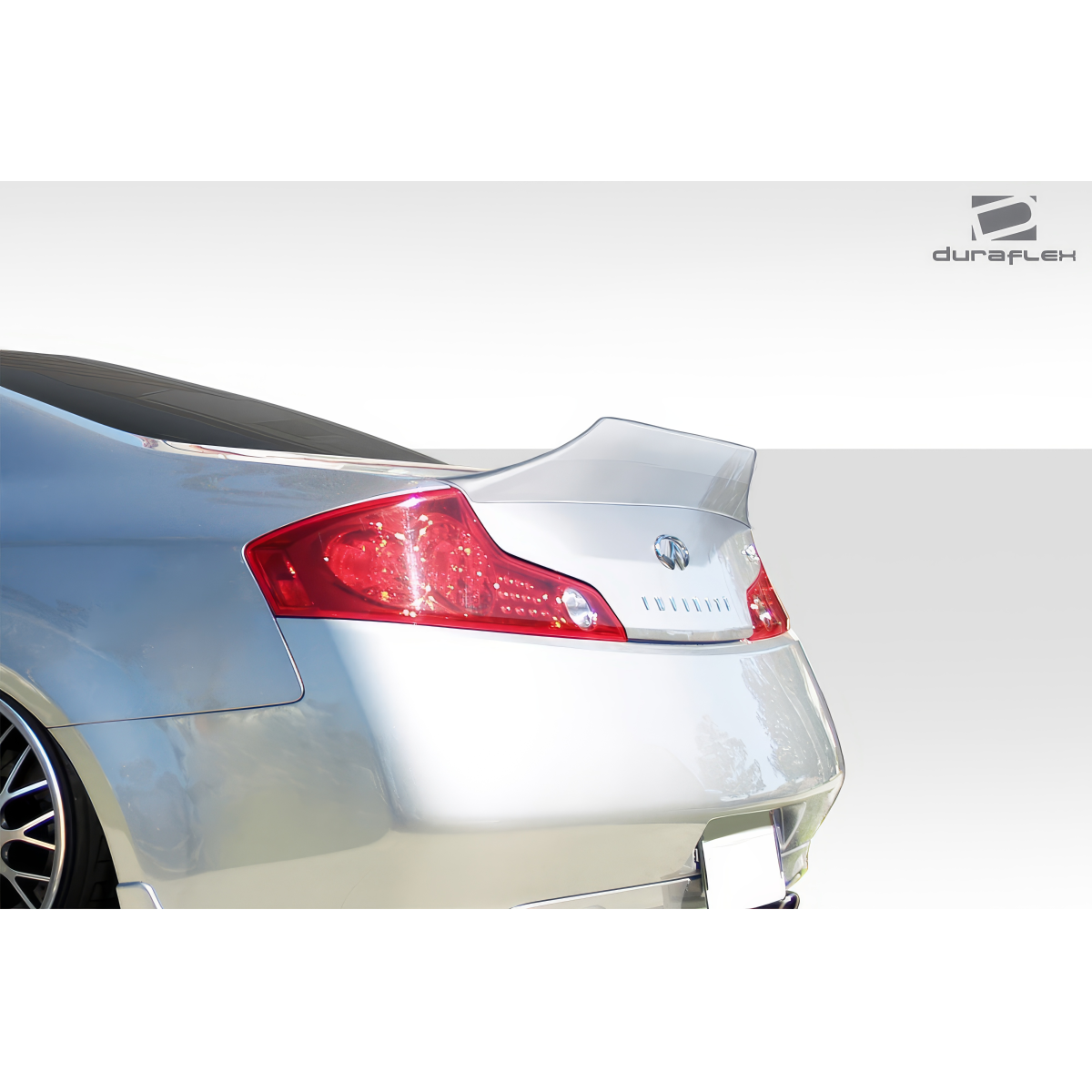 Modify your Infiniti G35 2003 with our Exterior/Wings - Rear view angle showcasing the wing spoiler