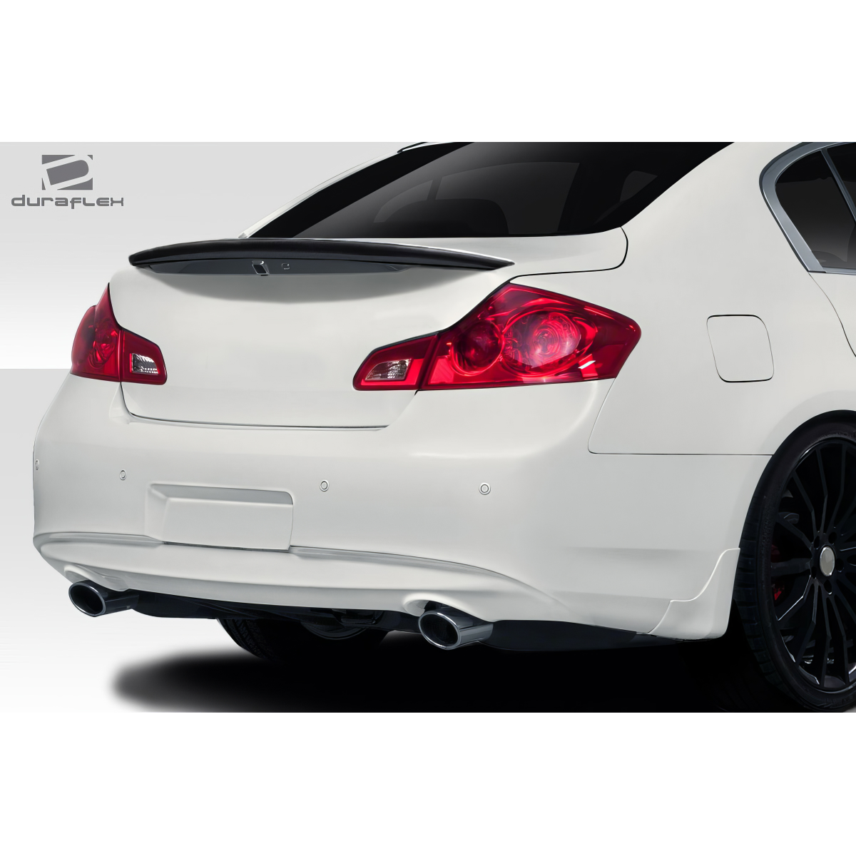 Modify your Infiniti G35 2007 with our Exterior/Wings - Rear angle view of the Infiniti G35 vehicle