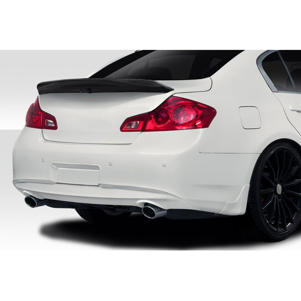 Modify your Infiniti G35 2007 with our Exterior/Wings - Rear view angle showcasing the wing spoiler design