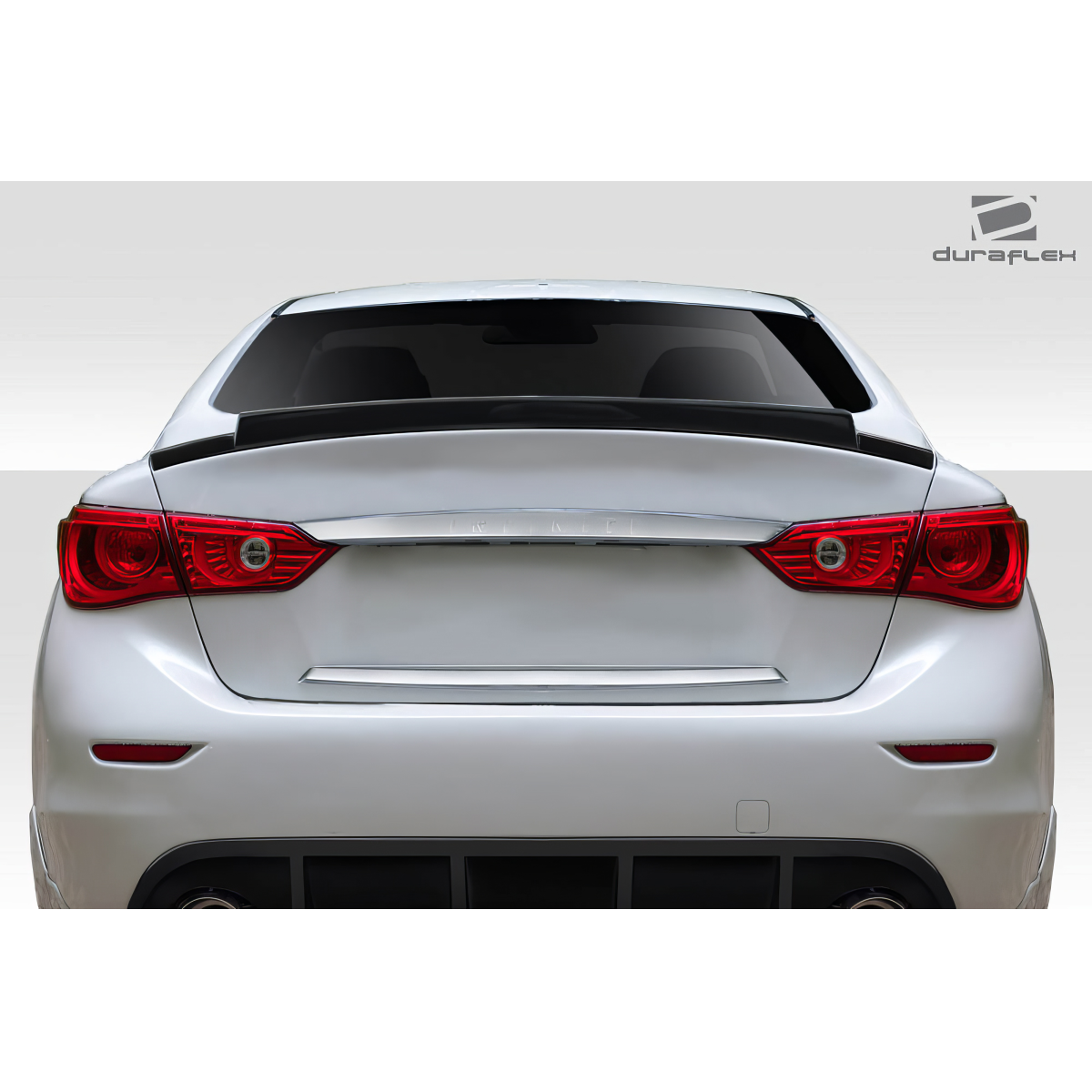 Modify your Infiniti Q50 2014 with our Exterior/Wings - Rear view angle of vehicle part