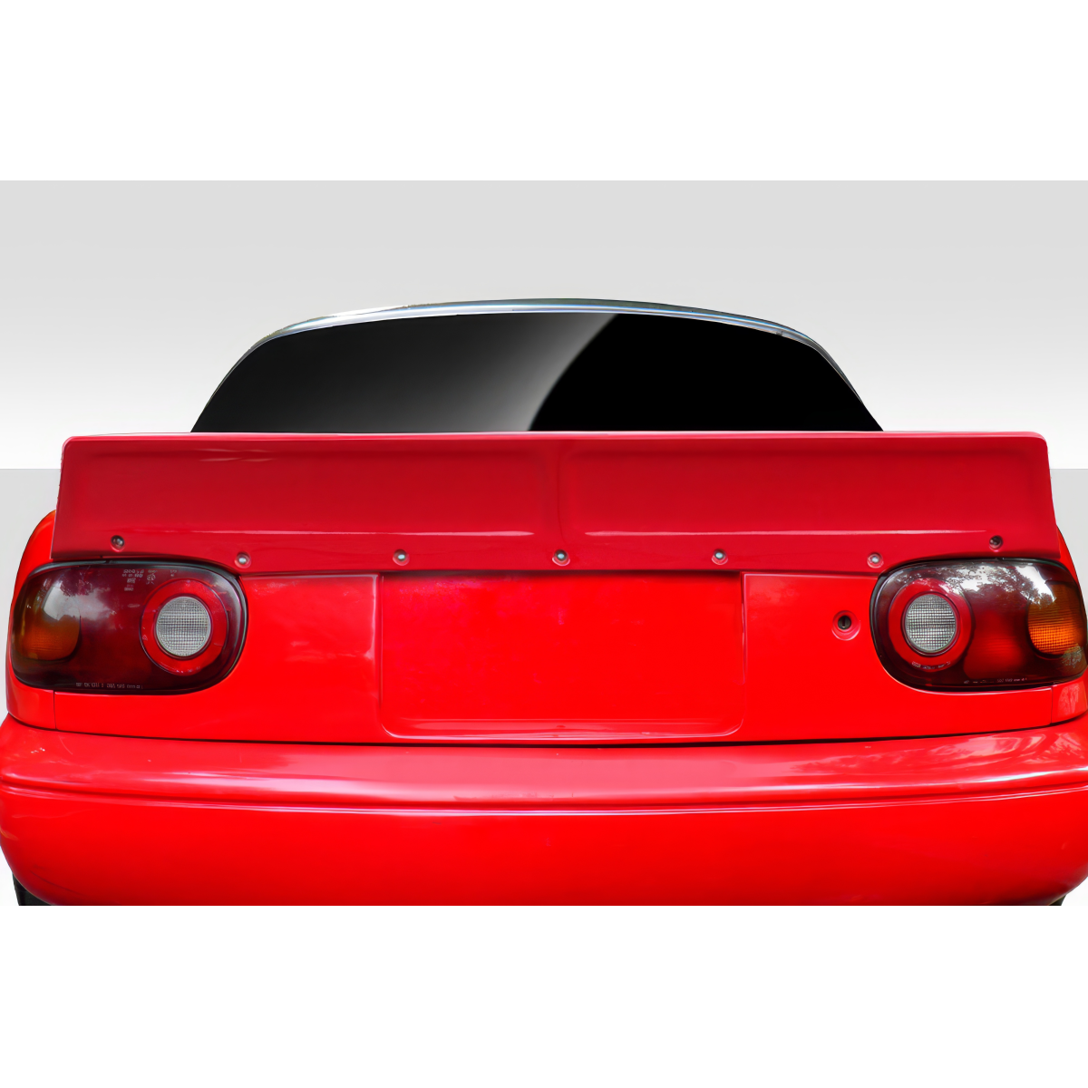 Modify your Mazda Miata 1990 with our Exterior/Wings - Rear view angle showing the TKO wing spoiler