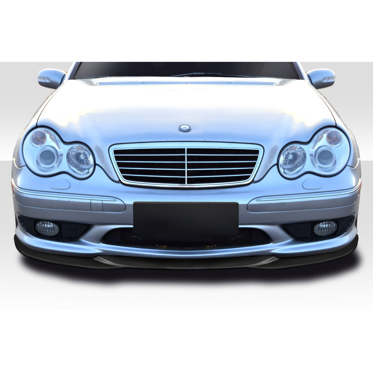 Modify your Mercedes-Benz C230 2001 with our Exterior/Front Bumpers or Lips - Front view of the car at zero degrees angle