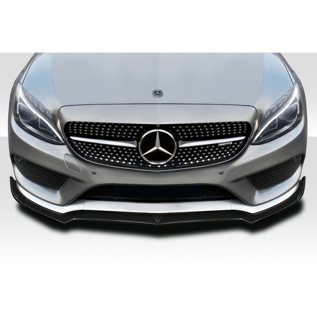 Modify your Mercedes-Benz C300 2015 with our Exterior/Front Bumpers or Lips - Front view of the Mercedes C300 at a low angle