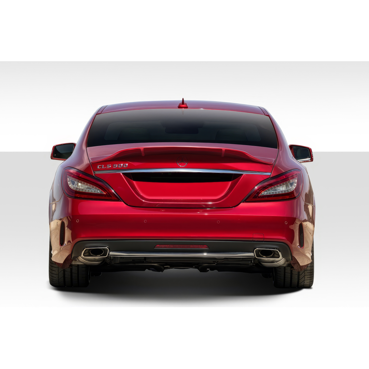 Modify your Mercedes-Benz CLS-Class 2012 with our Exterior/Wings - The image shows the rear view of the vehicle
