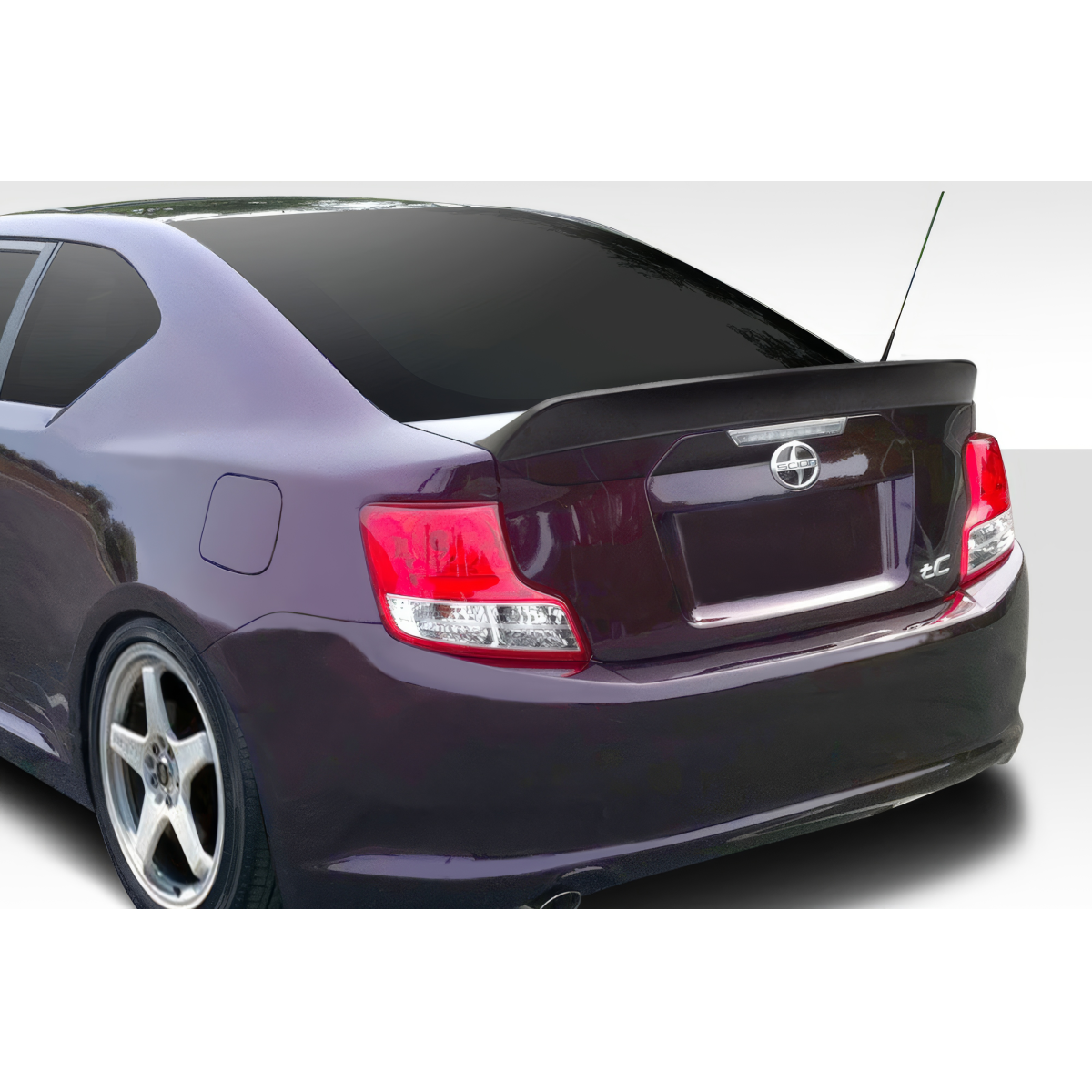 Modify your Scion tC 2011 with our Exterior/Wings - Rear angle showing wing and taillights