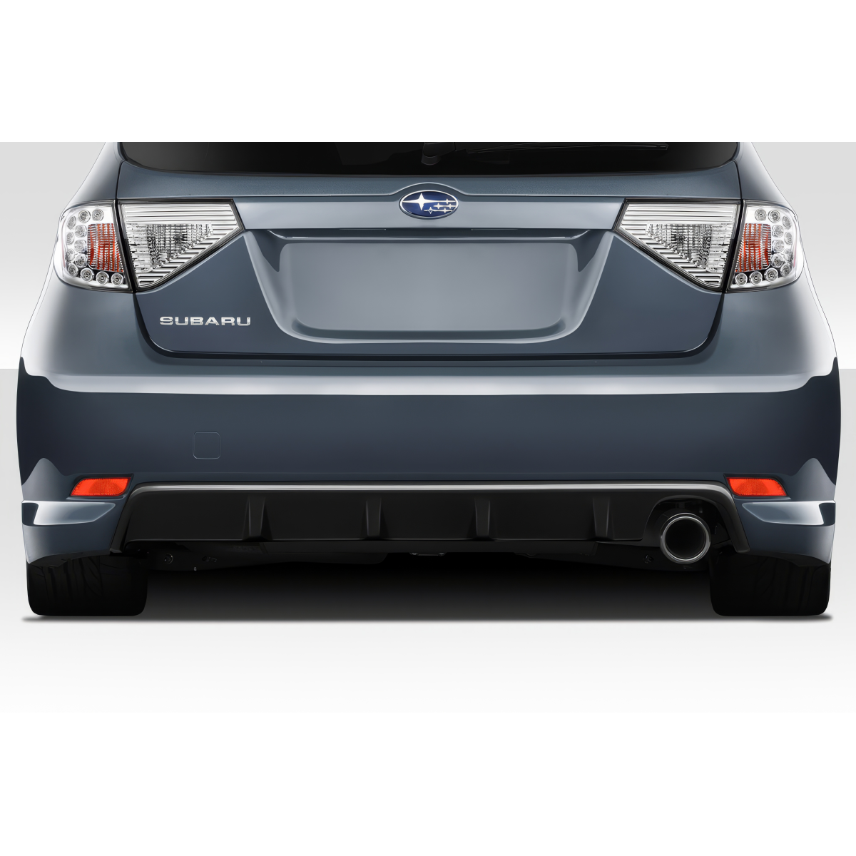 Modify your Subaru Impreza 2008 with our Exterior/Diffusers - Rear view of vehicle at eye level angle