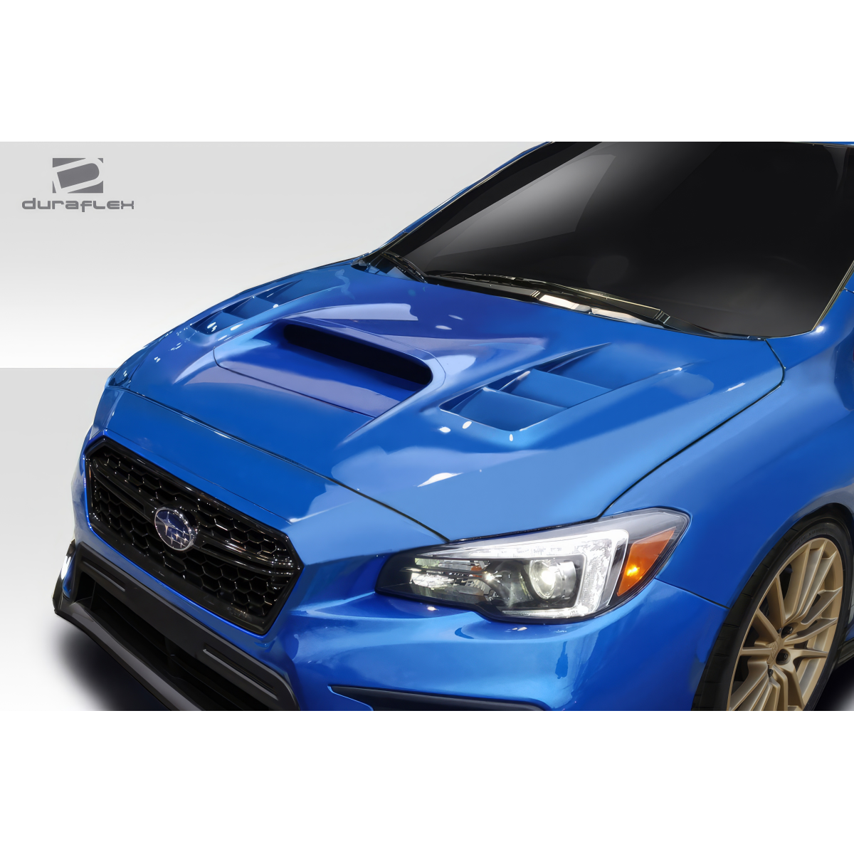 Modify your Subaru WRX 2015 with our Exterior/Hoods - Front angle showing Subaru WRX hood design
