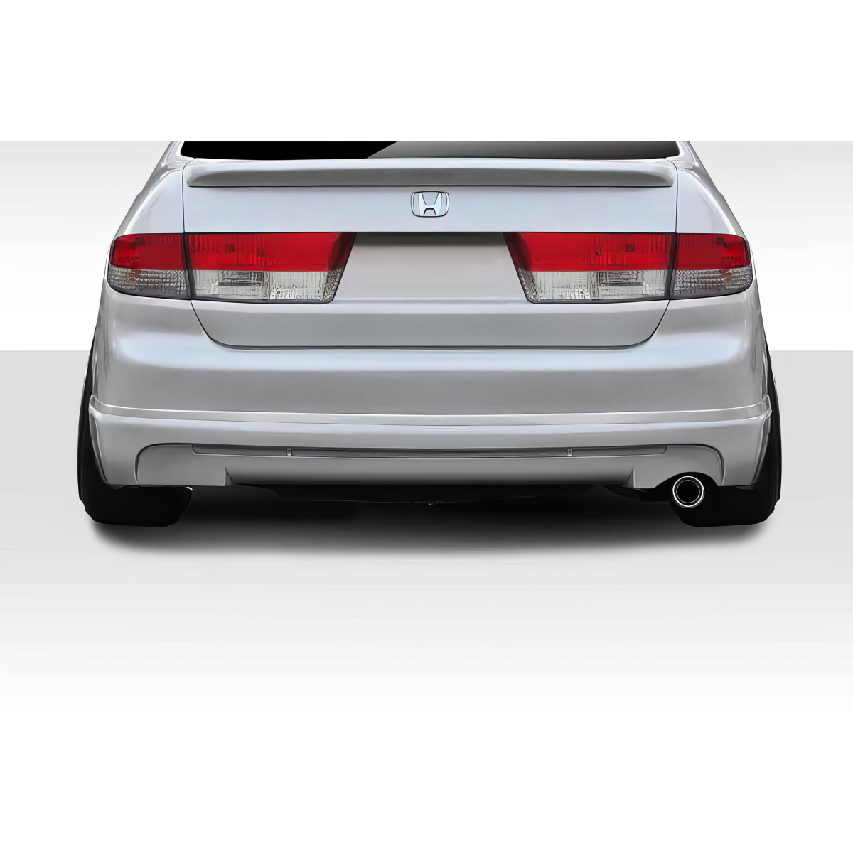 Modify your Honda Accord 2003 with our Exterior/Rear Bumpers or Lips - Rear view of vehicle at a straight angle