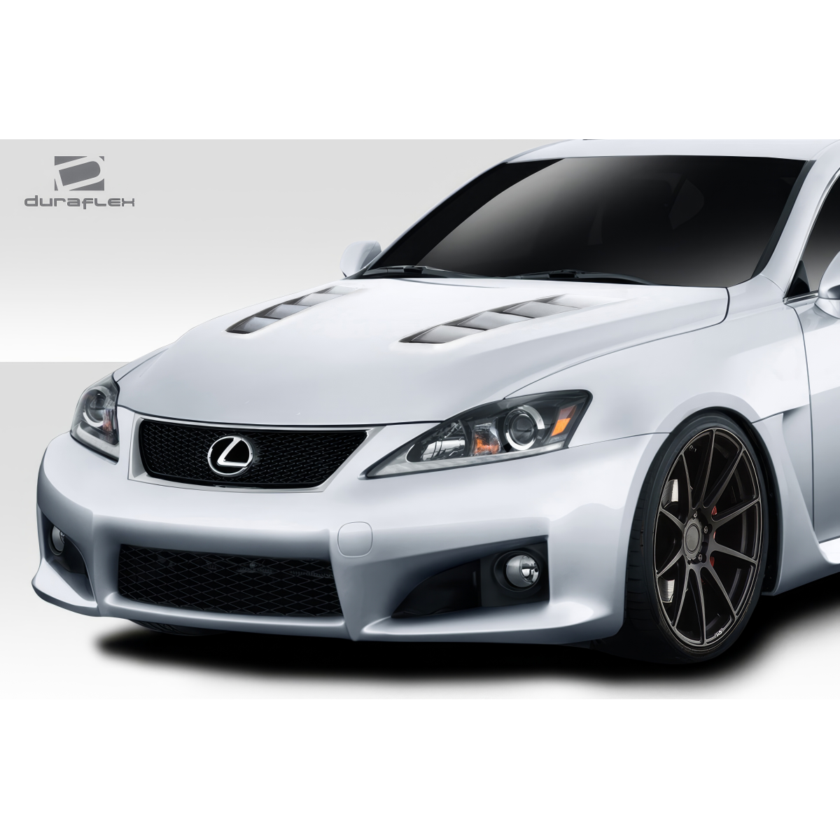 Modify your Lexus IS F 2008 with our Exterior/Hoods - Front angle view of Lexus IS F hood