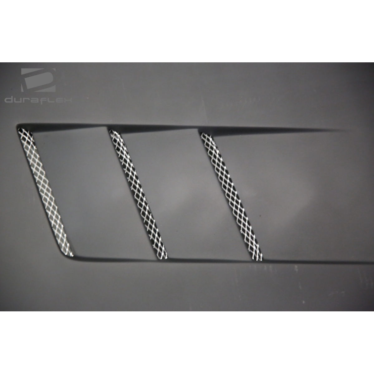 Modify your KIA Optima 2011 with our Exterior/Hoods - Part displayed at a slight angle with mesh vents