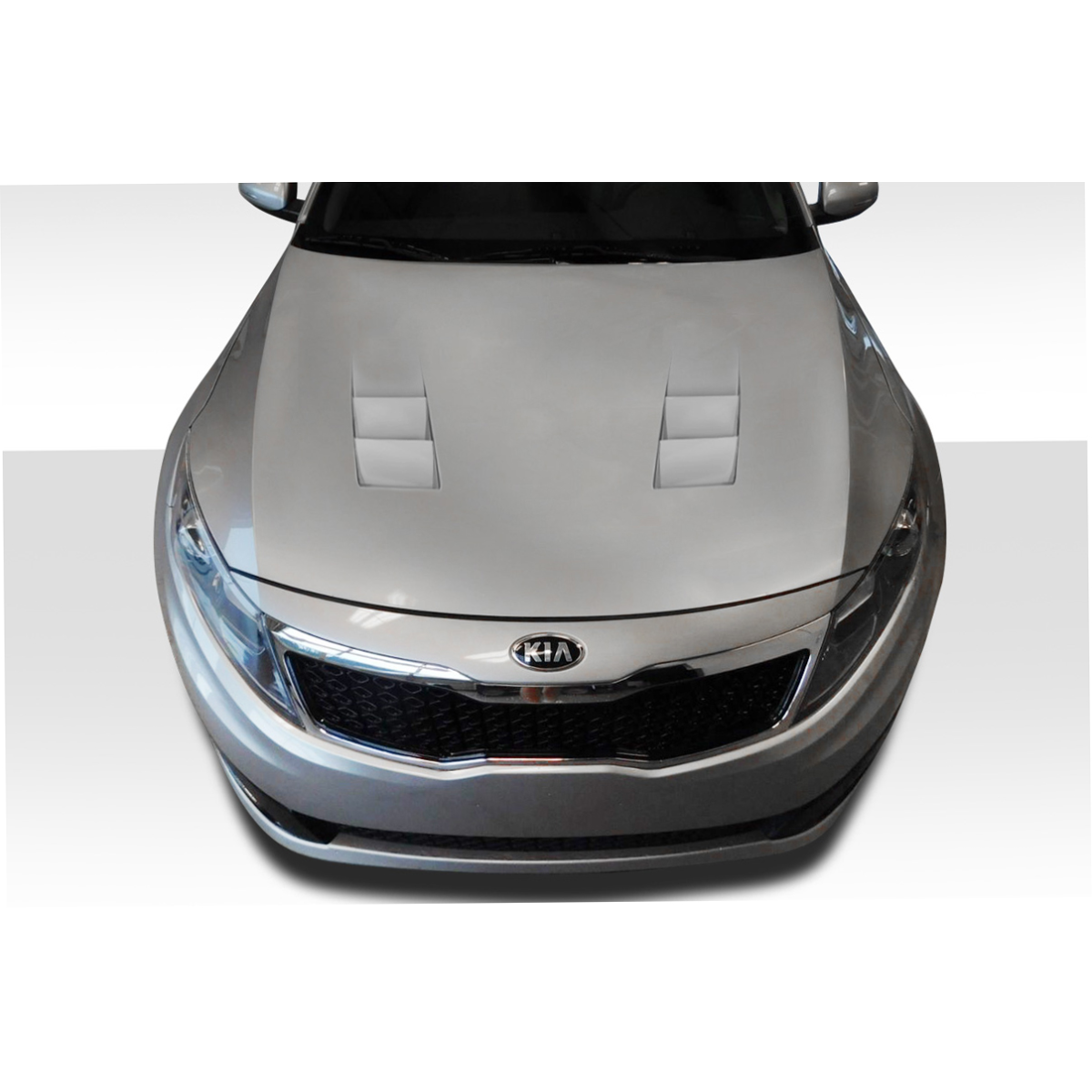 Modify your KIA Optima 2011 with our Exterior/Hoods - Top view of the vehicle hood