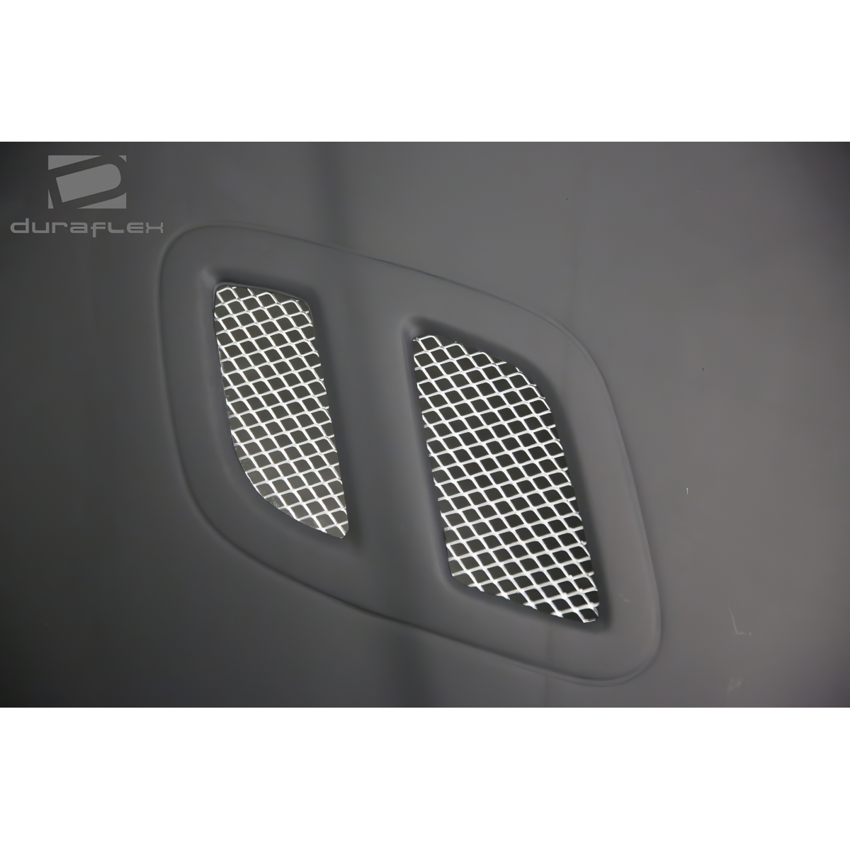 Modify your Subaru Impreza 1993 with our Exterior/Hoods - Top-down view of the hood vent grille design