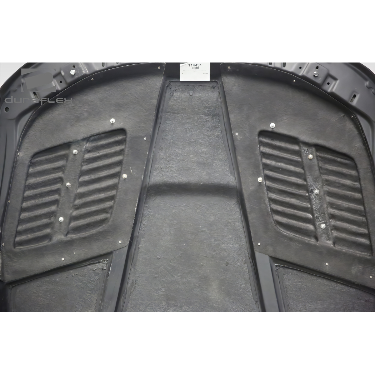 Modify your BMW 3-Series 2009 with our Exterior/Hoods - Top view of the car hood at a slight angle