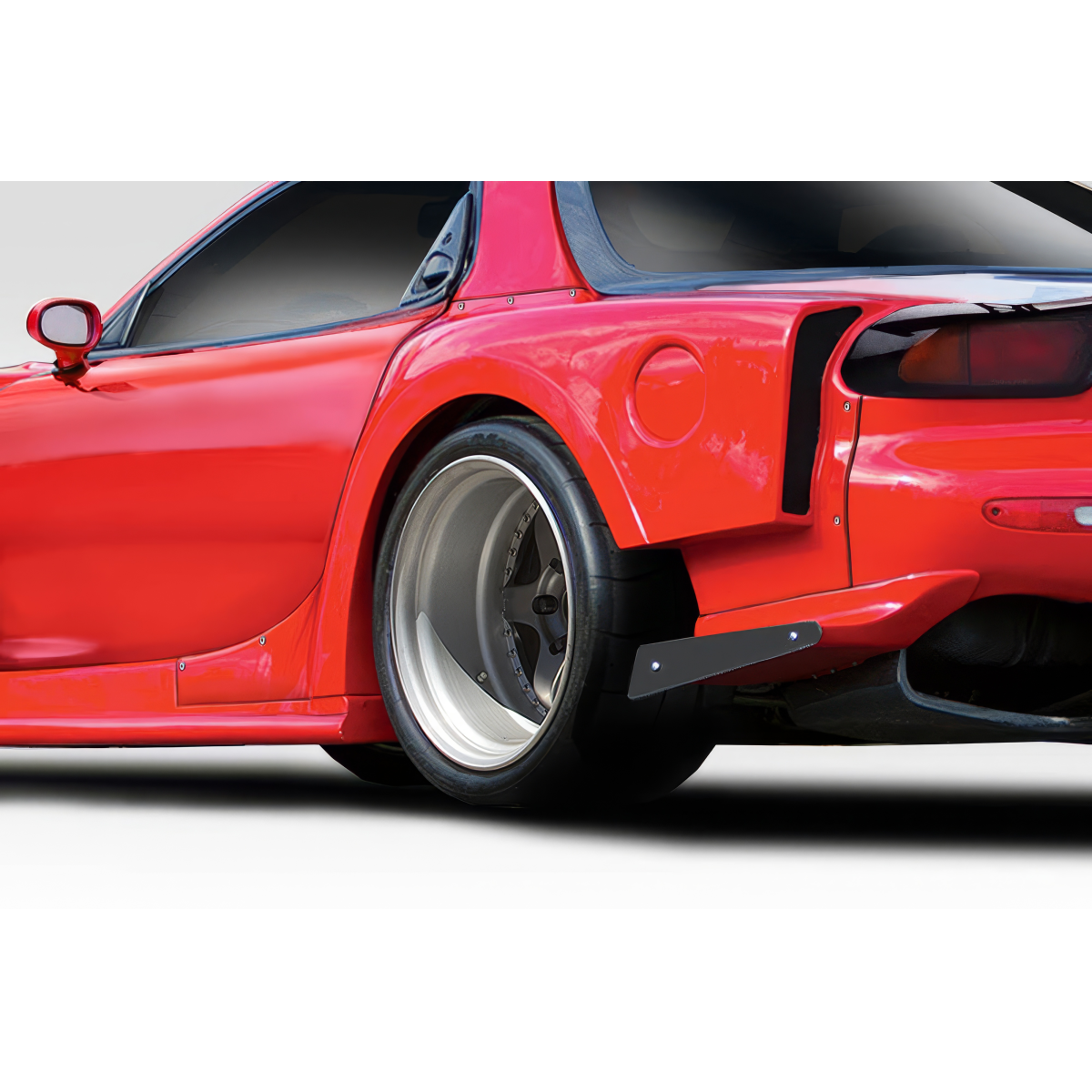 Modify your Mazda RX-7 1993 with our Exterior/Fenders - Angle shows rear fender with wide body kit design