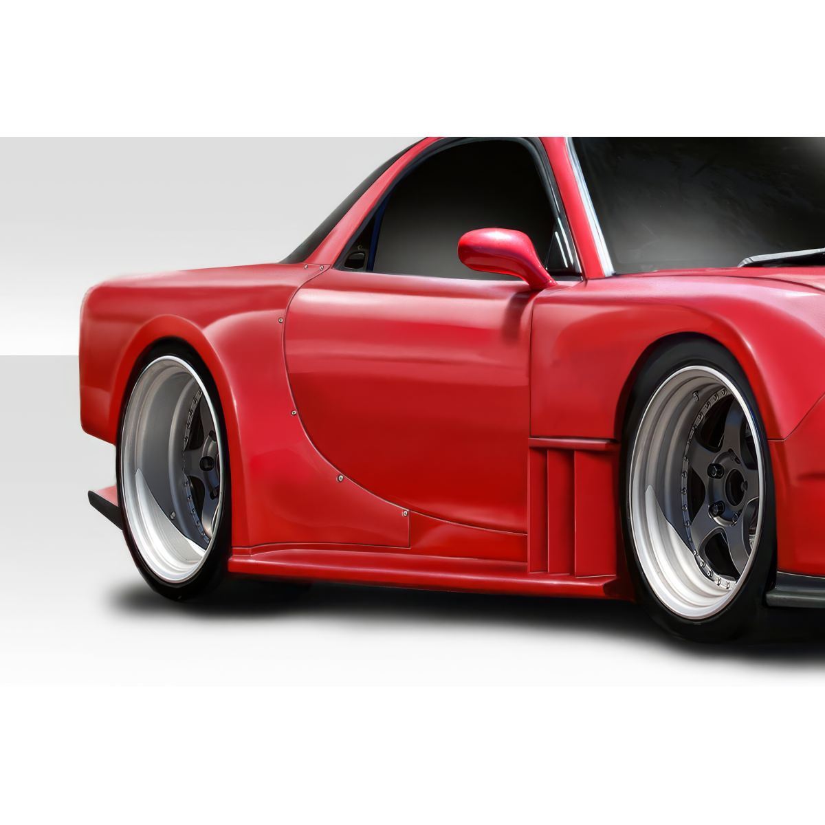 Modify your Mazda RX-7 1993 with our Exterior/Fenders - Angled view highlighting the rear fender flares