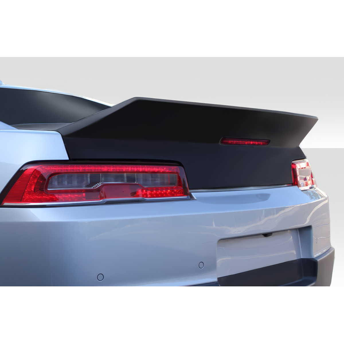 Modify your Chevrolet Camaro 2014 with our Exterior/Trunks - Rear view angle showcasing trunk and spoiler design