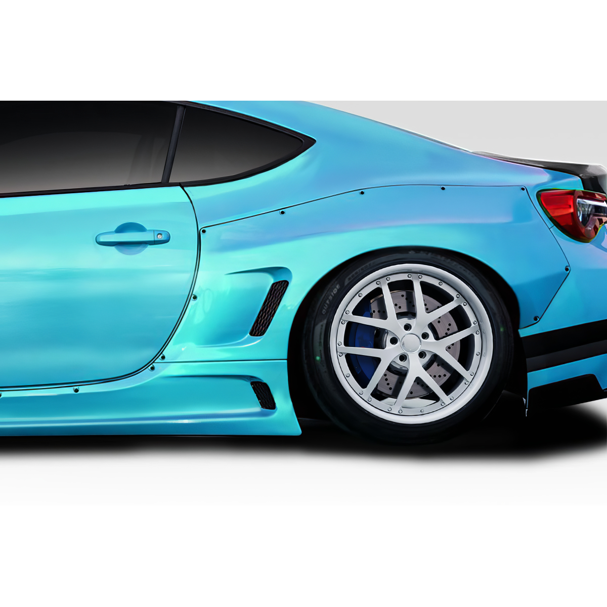 Modify your Subaru BRZ 2013 with our Exterior/Fenders - Side angle view of a modified Subaru BRZ