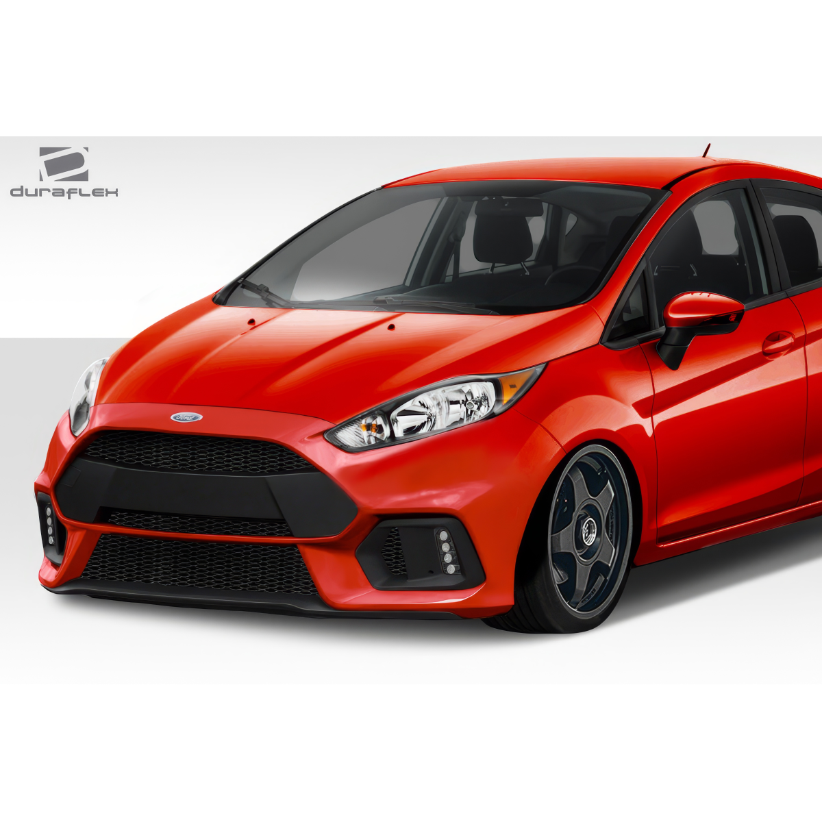 Modify your Ford Fiesta 2014 with our Exterior/Front Bumpers or Lips - View at front angled slightly to side