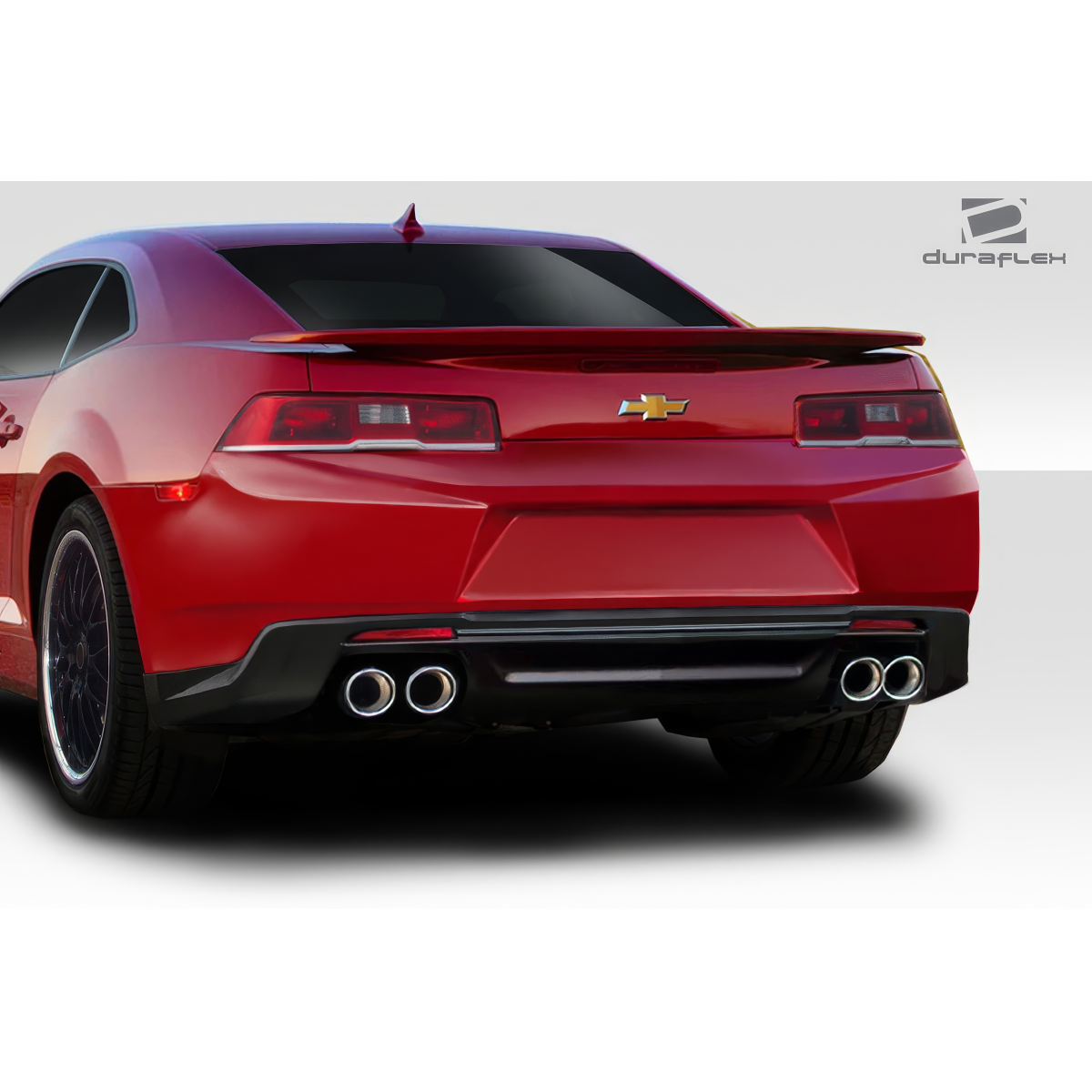 Modify your Chevrolet Camaro 2014 with our Exterior/Rear Bumpers or Lips - Angled view from rear quarter perspective