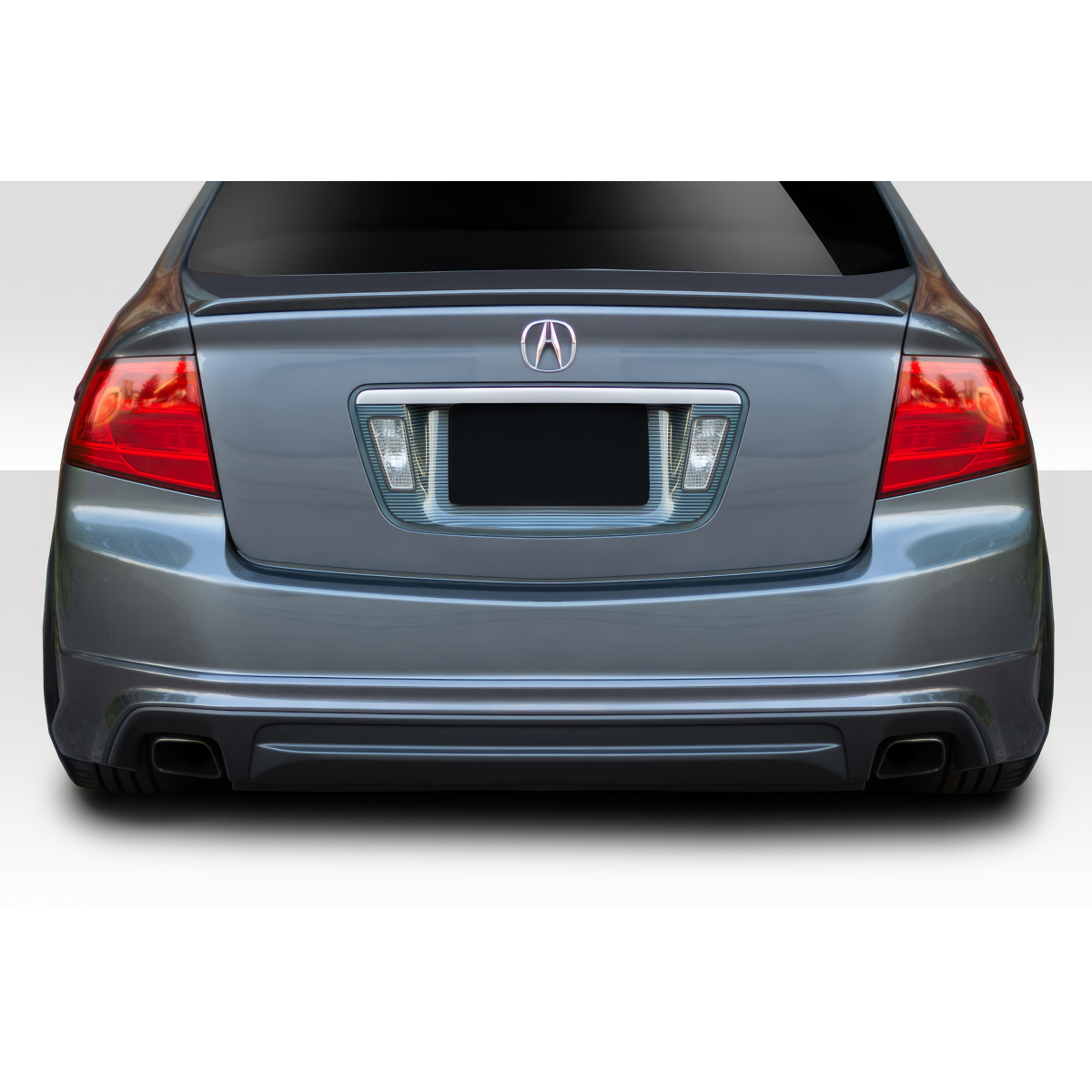 Modify your Acura TL 2004 with our Exterior/Rear Bumpers or Lips - Image shows rear view of vehicle at a straight angle