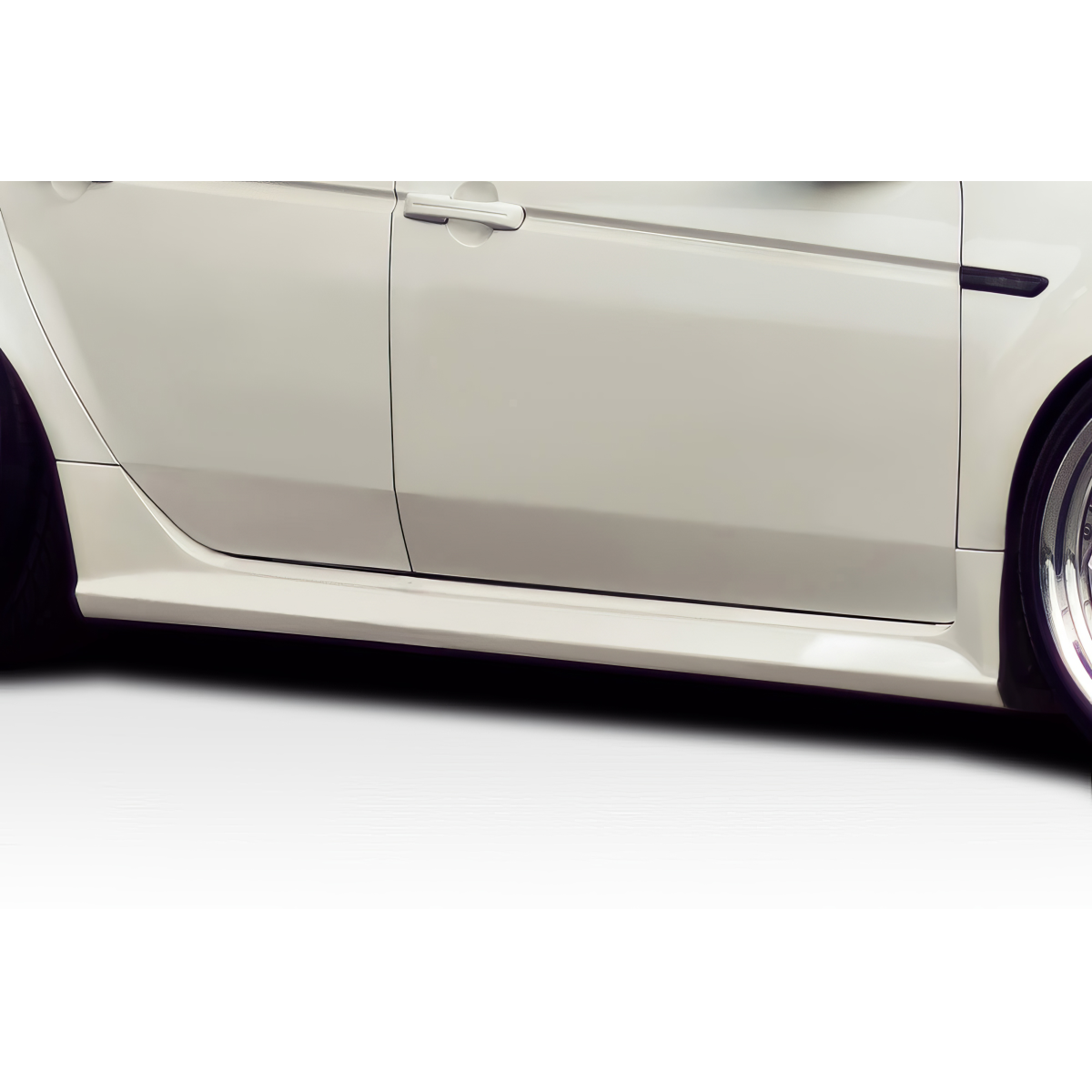 Modify your Acura TL 2004 with our Exterior/Side Skirts - Side view showing lower part of vehicle