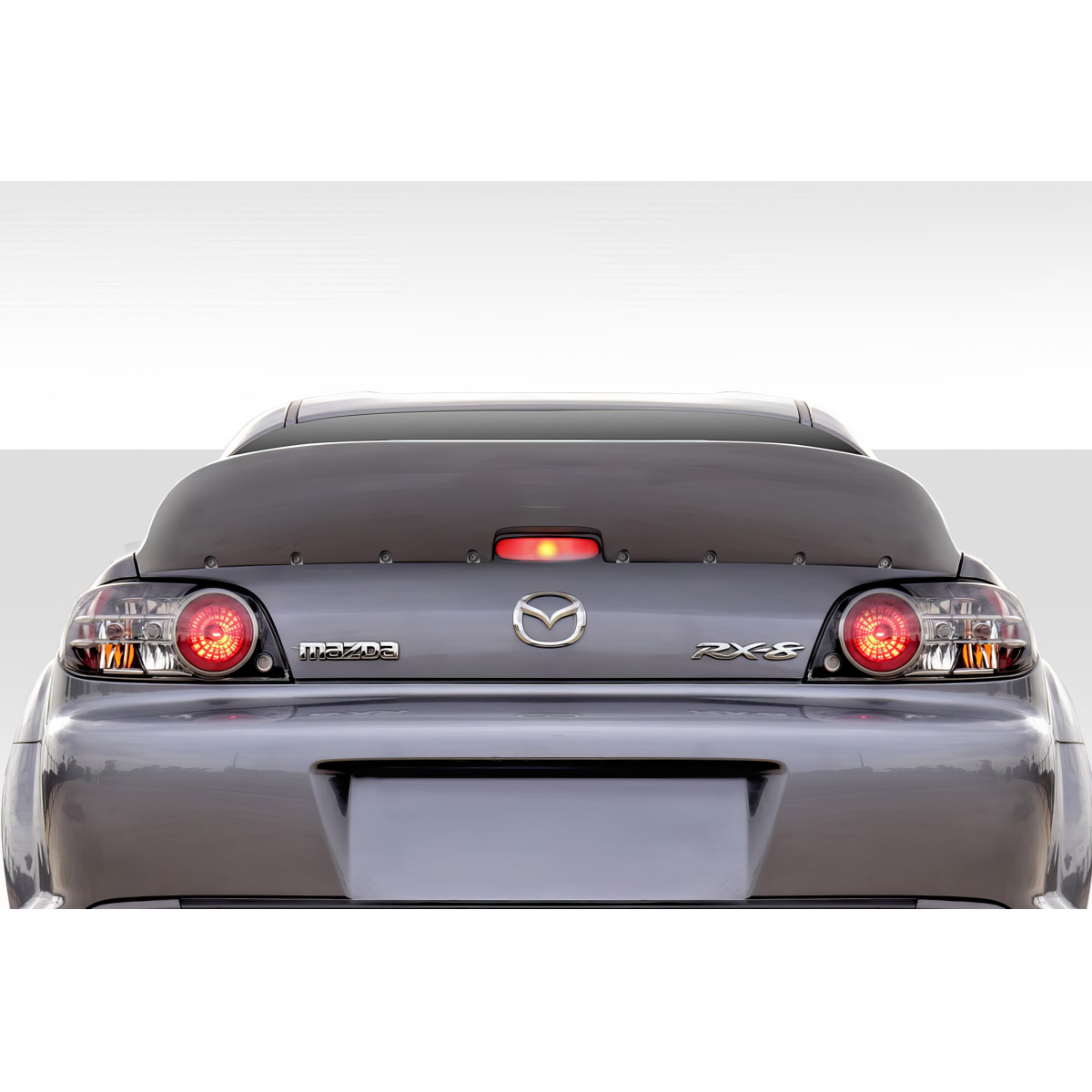 Modify your Mazda RX-8 2004 with our Exterior/Wings - Rear view of Mazda RX-8 at eye level angle