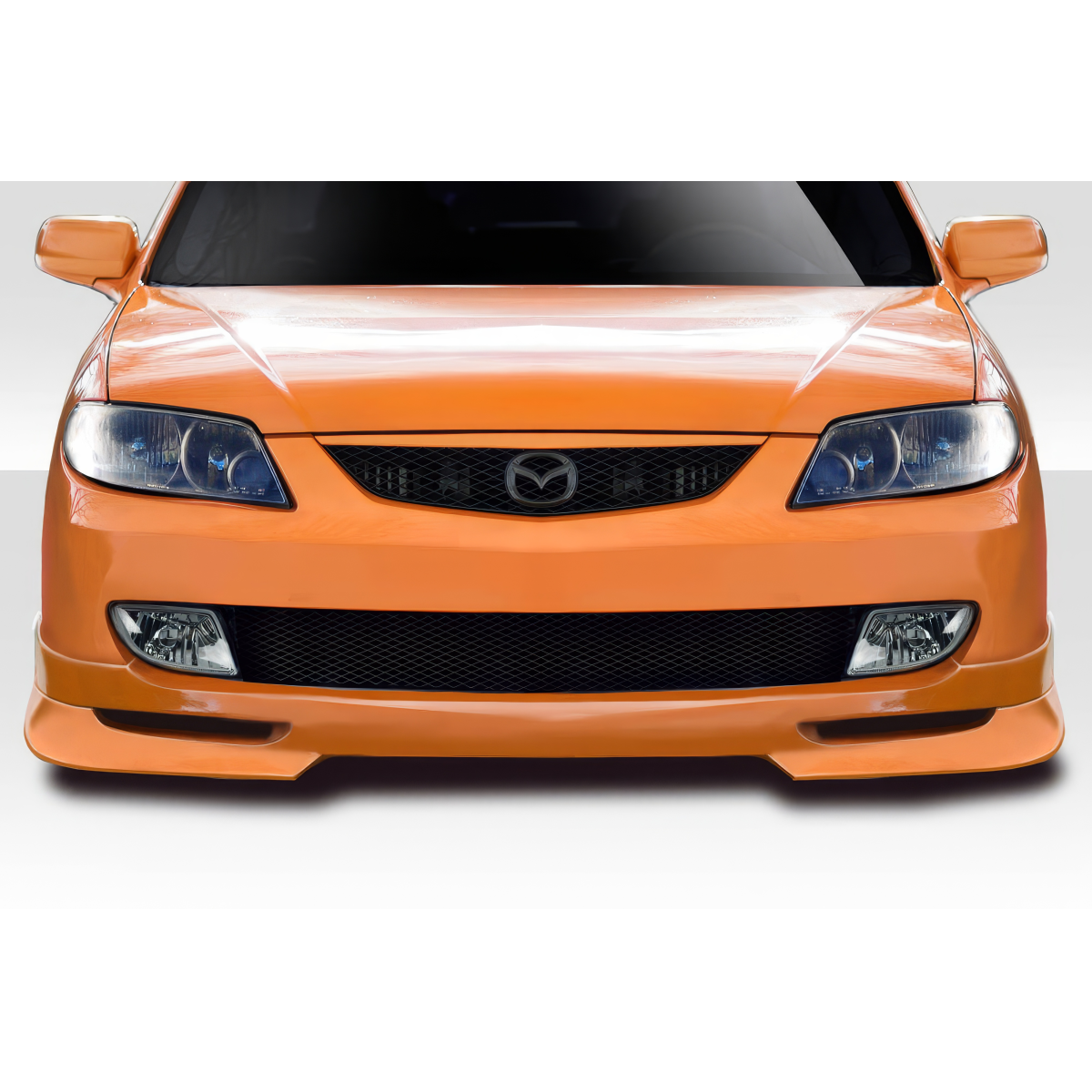 Modify your Mazda Protege 2001 with our Exterior/Front Bumpers or Lips - Front view of vehicle at eye level angle